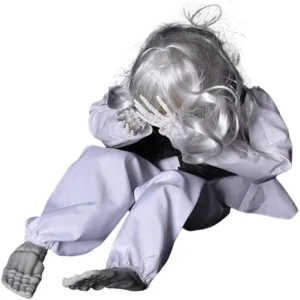 Activated, Shaking & Crying Dark Prop Doll Halloween Crying patriarchic enrich alongside frisky kiosk Ghost Toy Figure: Sound & Touch 