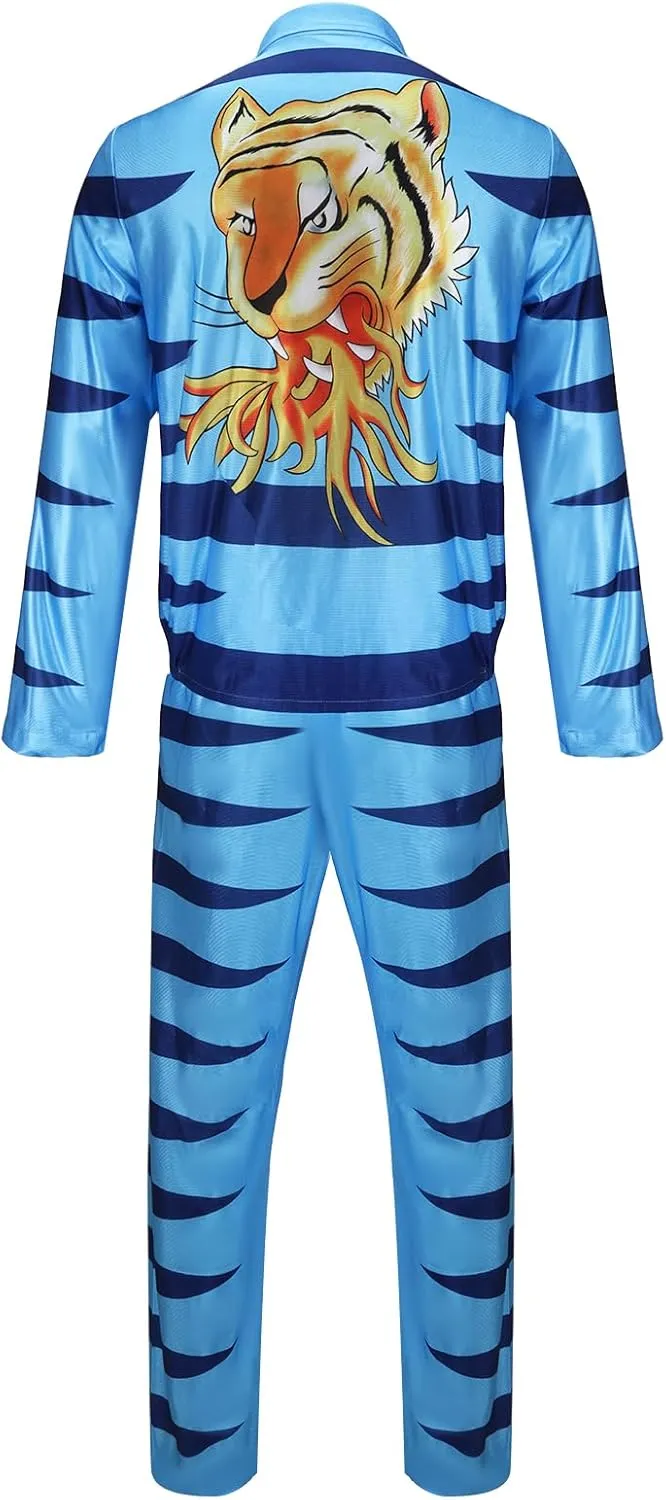 adaptive reconstruction dot third academy primate Tigers Jacket Kick and Scream Tracksuit Soccer Sportswear Training Phil Weston Costume Football Coach Blue 