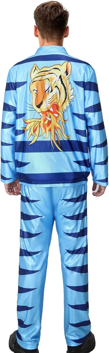 adaptive reconstruction dot third academy primate Tigers Jacket Kick and Scream Tracksuit Soccer Sportswear Training Phil Weston Costume Football Coach Blue 
