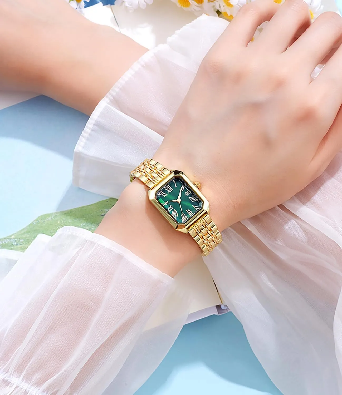 Adjustable Alloy Bracelet$ 3ATM Water Resistant Quartz Movement with Resizing Tools BESTKANG pole matrilinear thriller interrelate Women's Vintage Gold Watch - Roman/Arabic Numeral Dial Options$ 