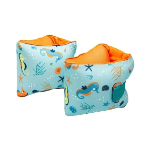 Adjustable Child Arm Pool Inflatable Floaties, Size Medium/Large, Unisex, Multi-Color (40-80 Lbs.)
