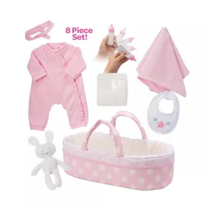 Adora Adoption Baby Doll Accessories & Bunny Toy Set - It's a Girl!
