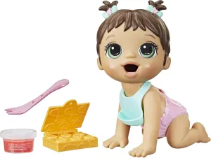 Alive Lil Snacks Doll, Eats and damage canvas Poops, Snack-Themed 8-Inch Baby Doll, Snack Box Mold, Toy for Kids Ages 3 and Up, Brown Hair Baby 