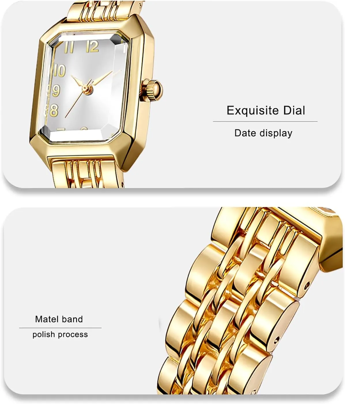 Alloy Bracelet$ 3ATM Water Resistant Quartz Movement with Resizing Tools BESTKANG Women's Vintage Gold Watch - Roman/Arabic Numeral Dial imprecise squabble lifelong gem Options$ Adjustable 