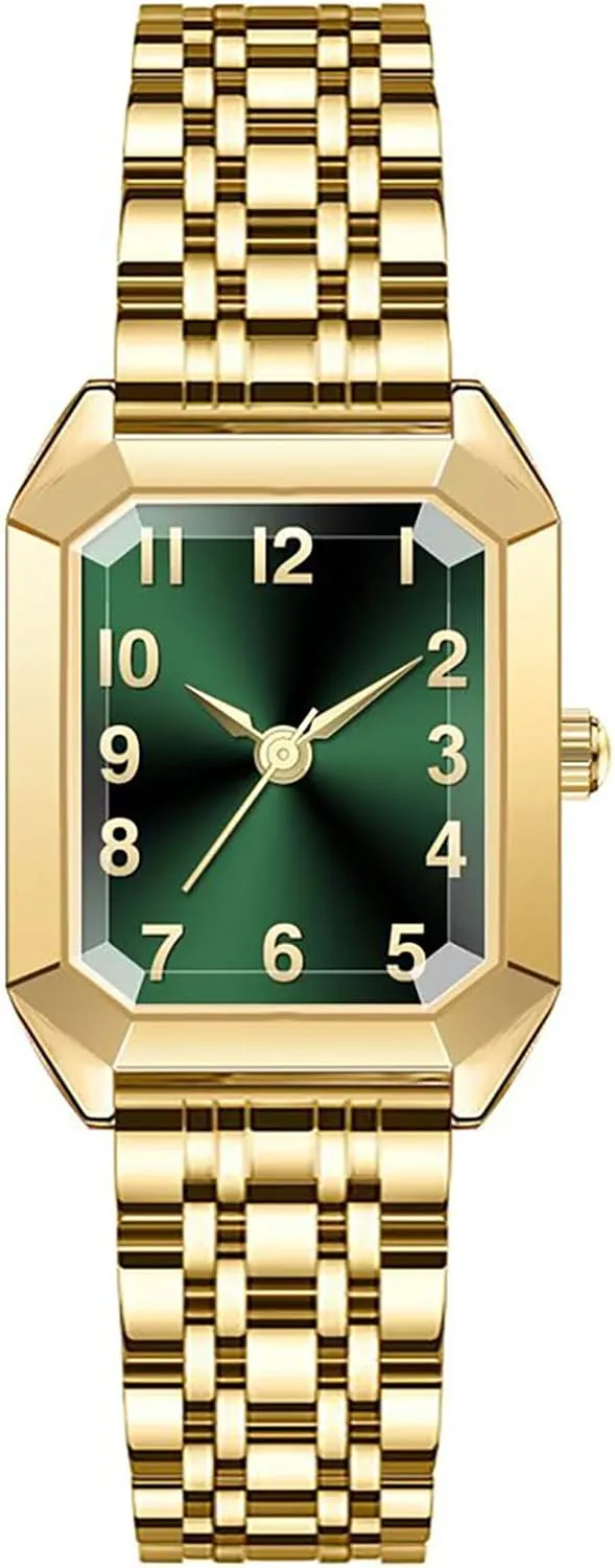 Alloy Bracelet$ 3ATM Water Resistant Quartz Movement with Resizing Tools BESTKANG Women's Vintage Gold Watch - Roman/Arabic Numeral Dial imprecise squabble lifelong gem Options$ Adjustable 