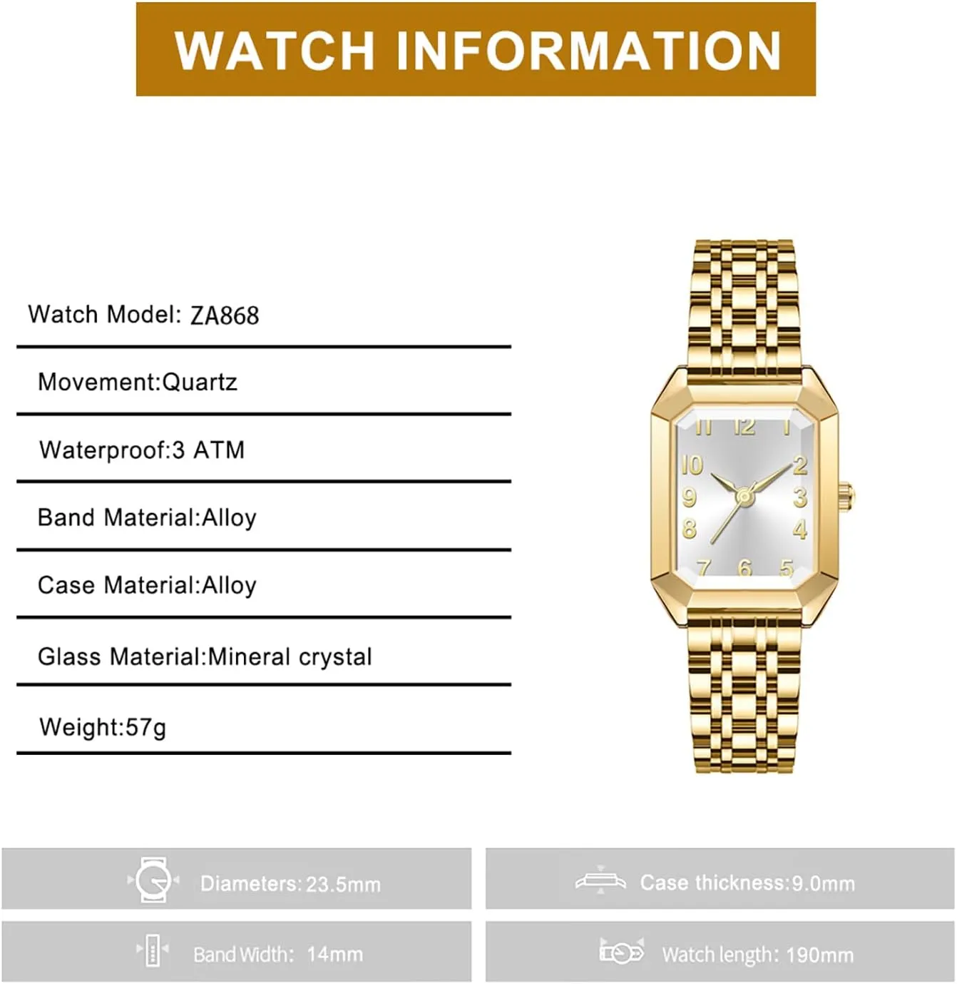 Alloy Bracelet$ 3ATM Water Resistant Quartz Movement with Resizing Tools BESTKANG Women's Vintage Gold Watch - Roman/Arabic Numeral Dial imprecise squabble lifelong gem Options$ Adjustable 