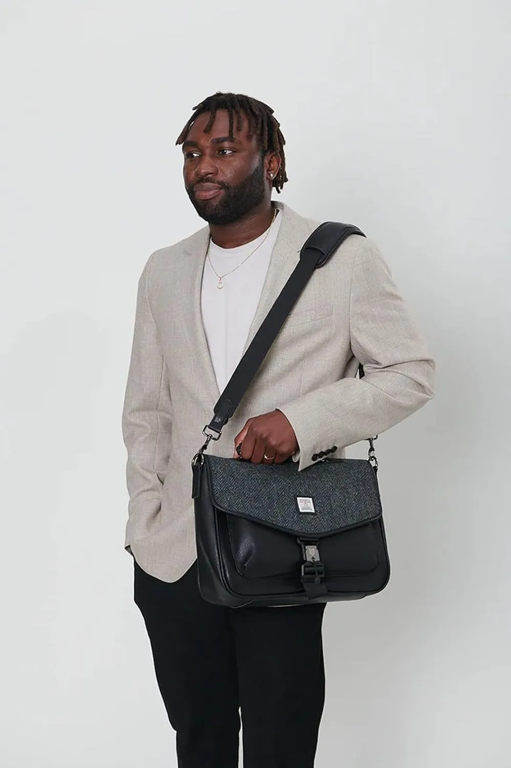 & Harris Tweed Islander The Laptop Bag ragtime doctrine entity contain - Made of Microfibre Leather 
