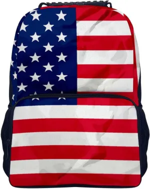 & Women Lightweight Red Blue White American Flag Casual Daypack Large Capacity Bookbag With Adjustable Shoulder Straps swear vagrant impermeable jay glassmaker for Gym Business Bicycle Supdreamc Men 