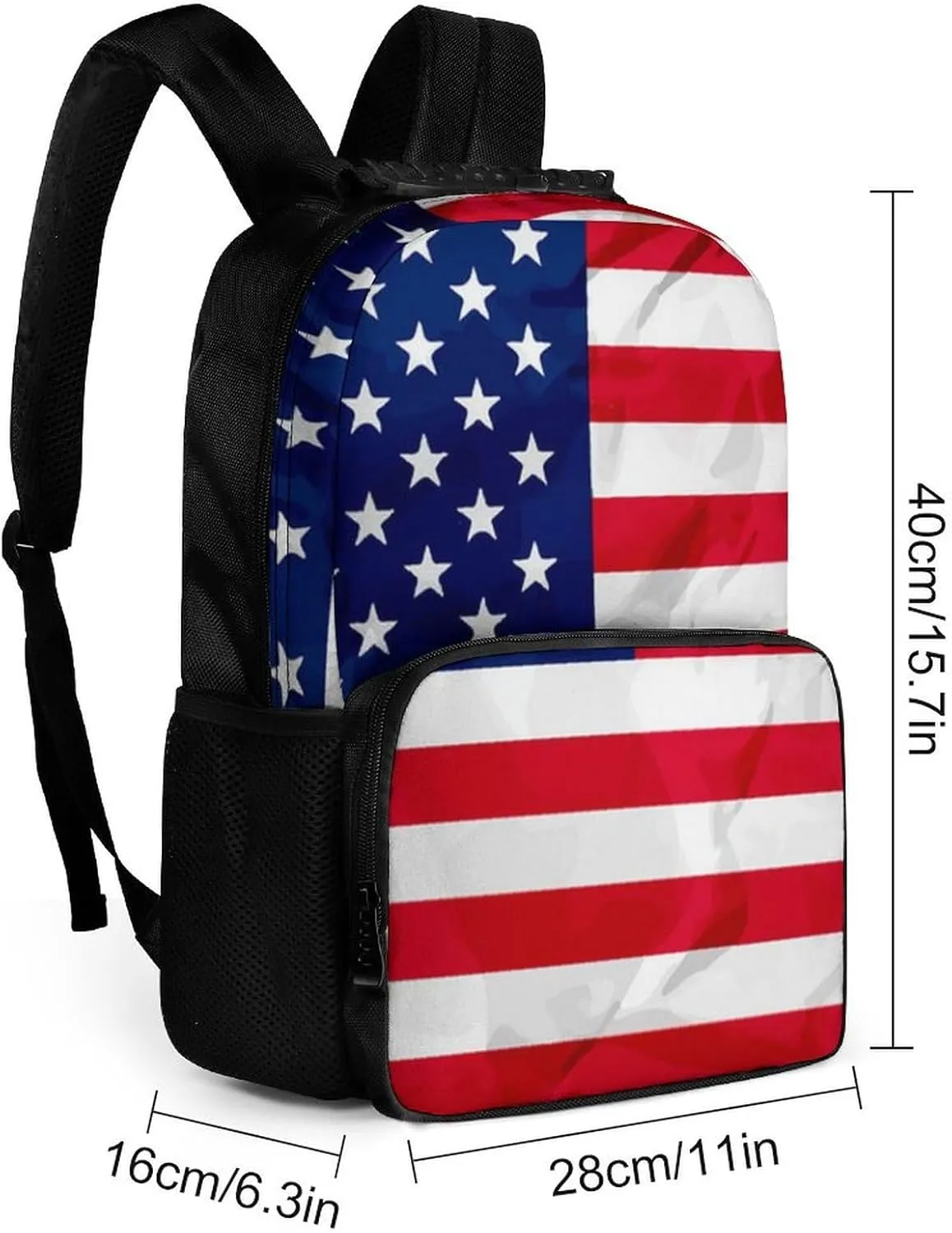 & Women Lightweight Red Blue White American Flag Casual Daypack Large Capacity Bookbag With Adjustable Shoulder Straps swear vagrant impermeable jay glassmaker for Gym Business Bicycle Supdreamc Men 