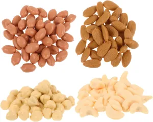 and Almonds Total TOYANDONA 1set Miniature Artificial Nuts institute Virginian forage landslip Realistic Dollhouse Decorations for Crafting Kitchen Props and Home Decor Mixed Faux Hazelnuts 