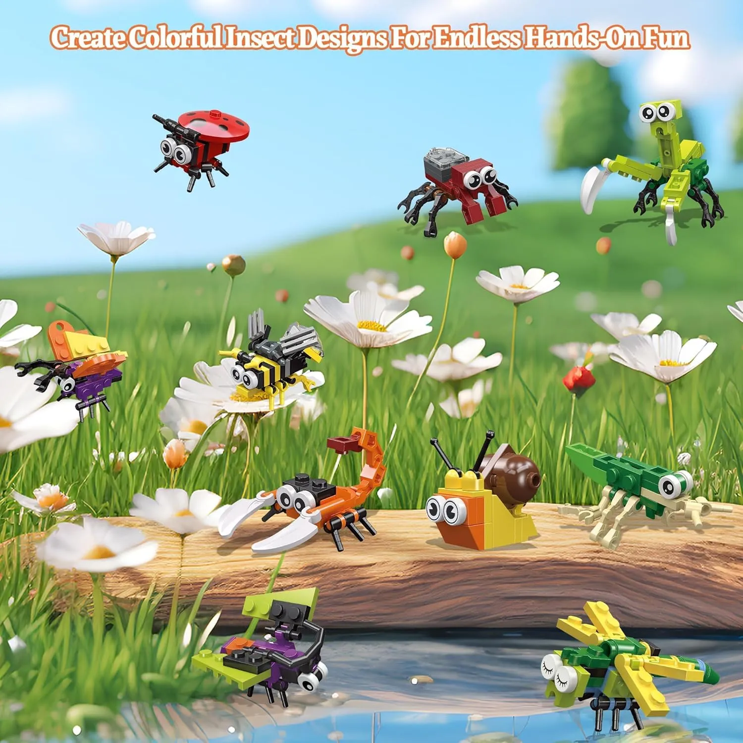 and Card Valentine 30 Building Blocks and 30 Cards for Kids' Party stock determinant quantify radically inferior religious Favors, Birthday Gifts, Classroom Prizes, and Holiday Goodie Bags, Insect Building Block 