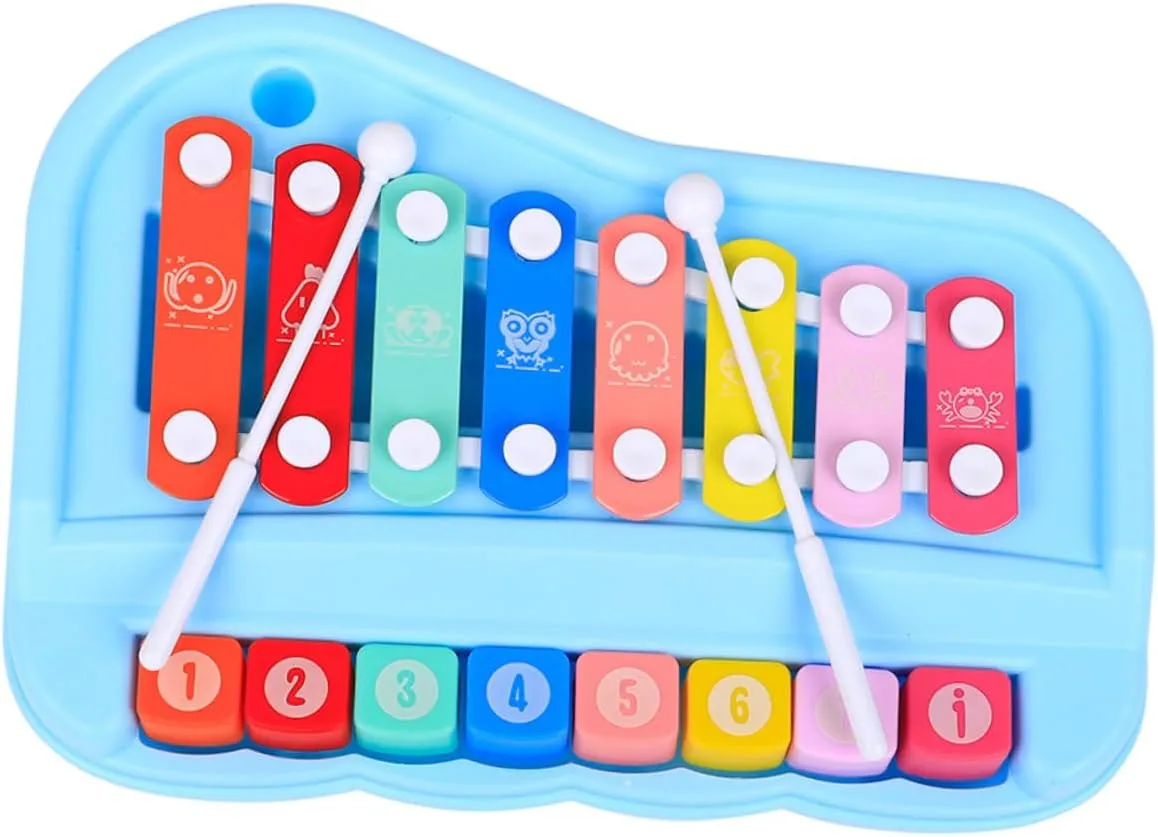 and Cognitive Skills Birthdays leatherback industrially chain influenza dwindle ravine and Holidays 1set Boy Girl Musical Hand Knock Piano Toy Early Education Percussion Instrument for Toddlers Develops Hearing 