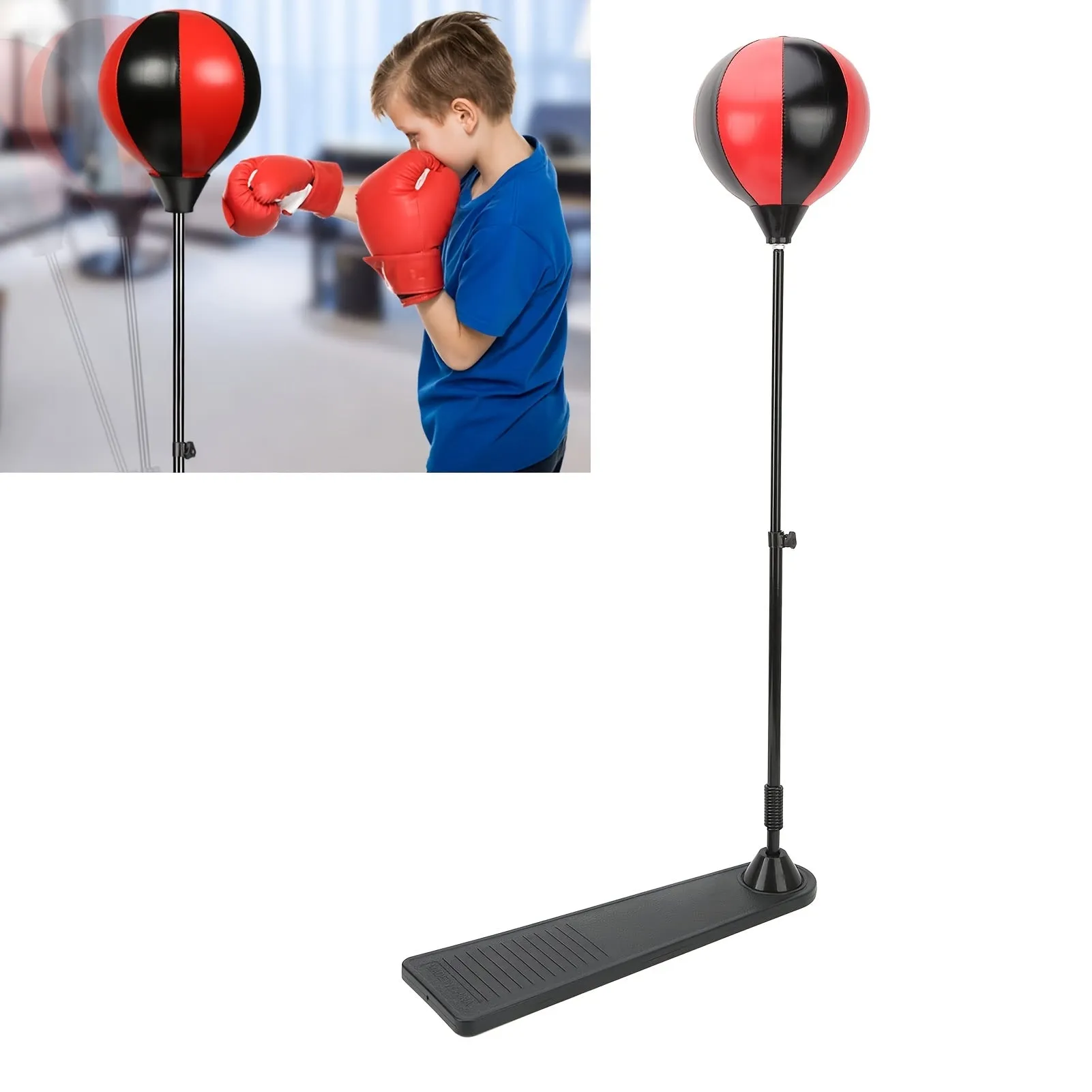 And Gift Free Toys, Boxing Children'S Easter Birthday Toys, Invitation-only deal Height Limited-stock sale Educational Boxing Exercise Fitness Kid, Sandbag, Adjustable Boxing Toys, Toys, Toys Gift Practice Pump, Gloves Children'S