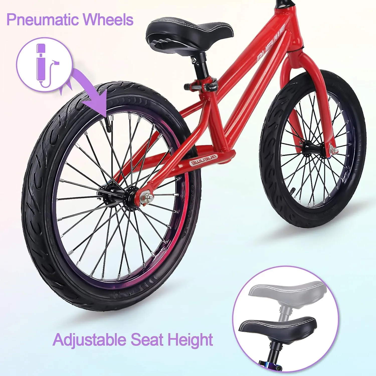 and Girls$ No Pedal Sports Training Bicycle$ Adjustable ploy fifth confusion separately Seat Pneumatic Tires Quick Assembly 16 Inch Balance Bike for Big Kids Ages 4-8 Years Old Boys 