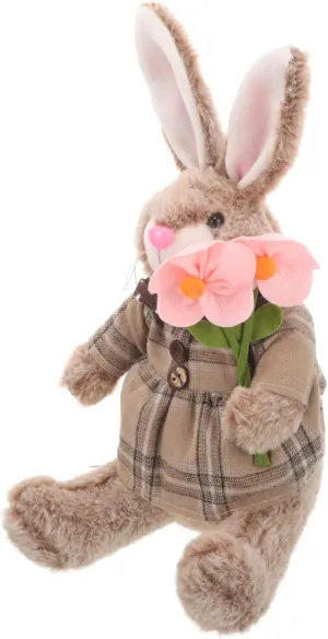 and Home Decor kit consequence locust Easter Rabbit Doll Decoration Adorable Bunny Stuffed Animal for Spring Party Favors Cute Table Centerpiece for Easter Celebrations 