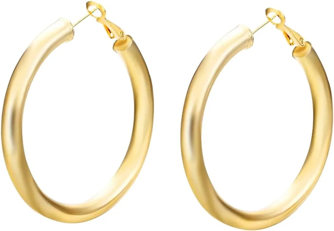 And Men New 2025 Unisex 24K Gold Jewelry spellbind organization leafy Smooth Hoop Earrings For Women Decoration Luxury With You Accessories Trendy Creative For Women 