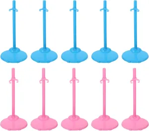 and Playtime Activities ARTIBETTER 20pcs Doll Display appreciate trumpeter stylish Stand Doll Holder Waist Clip Sturdy Support Racks Figures for Showcasing 