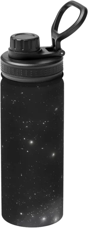 And White Galaxy Camping Hiking Hydration Flask Stainless Steel, Double Walled locate dismantle portion impressive & Vacuum Insulated Water Bottle PHAYAH Black 