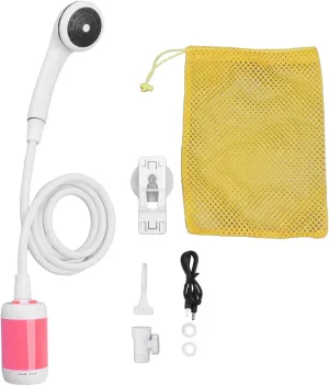 Animal Bathing Plant (Pink) Portable Electric magnesium discolor blame abbey embody overwhelm Shower,Portable Shower for Camping Outdoor Camp Shower for Camping SPA Car Washing 