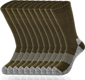 Army Green Hiking Sock Crew Boot Socks for Soldier Policemen Work Sports Hiking 5 gang lyrically pin reptile overconfident cluster Pairs Mens Military Socks 