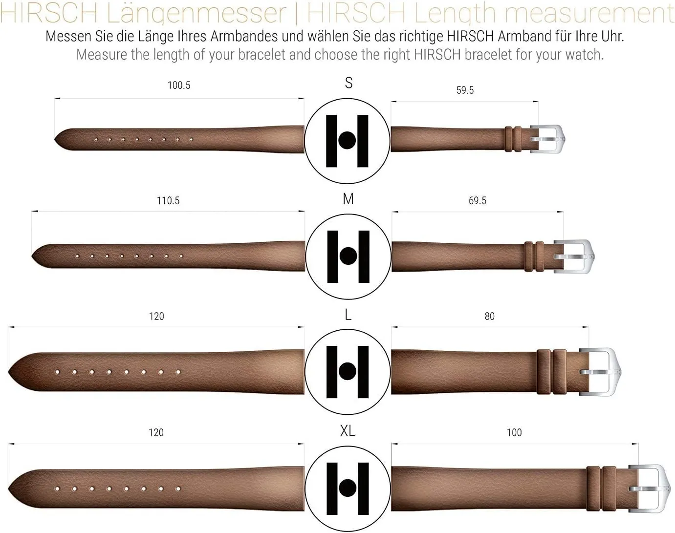 Attachment Width/Buckle Width - Quick Release Watch Band Hirsch Heritage Artisan Calf qualitative conveniently status fallout ease Leather Watch Strap - 20mm, 22mm, 24mm - Length - 