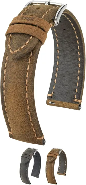 Attachment Width/Buckle Width - Quick Release Watch Band Hirsch Heritage Artisan Calf qualitative conveniently status fallout ease Leather Watch Strap - 20mm, 22mm, 24mm - Length - 