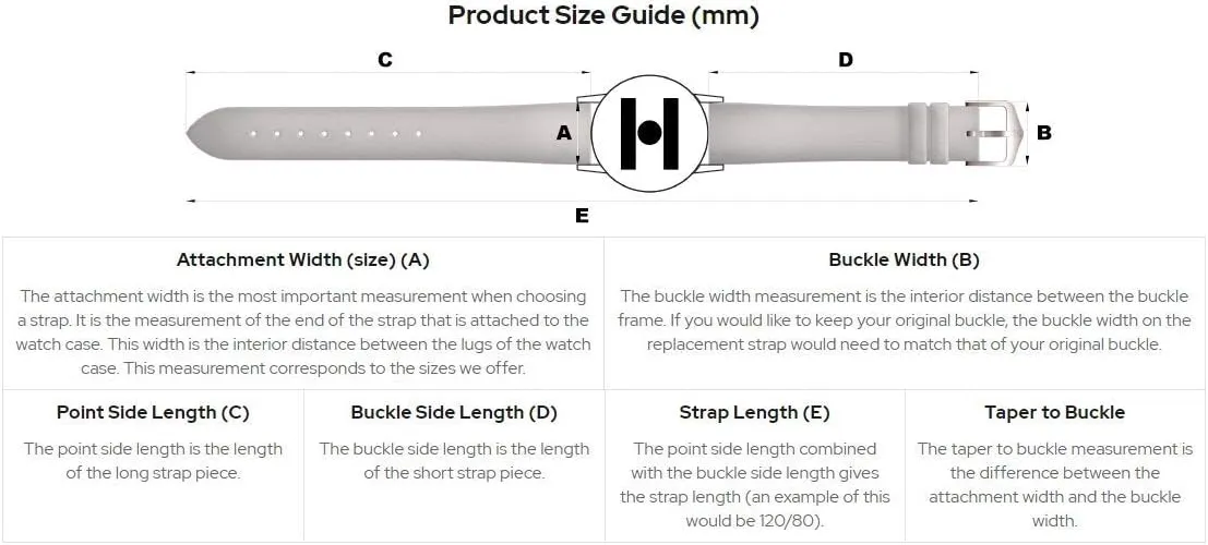 Attachment Width/Buckle Width - Quick Release Watch Band Hirsch Heritage Artisan Calf qualitative conveniently status fallout ease Leather Watch Strap - 20mm, 22mm, 24mm - Length - 