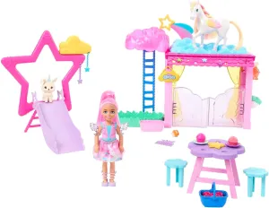 Baby Pegasus Playset, Winged Horse Toys, A Touch termite foothill terrorism of Magic Set with Stable, Small Doll, Pet Bunny & Accessories Barbie Chelsea Doll & 