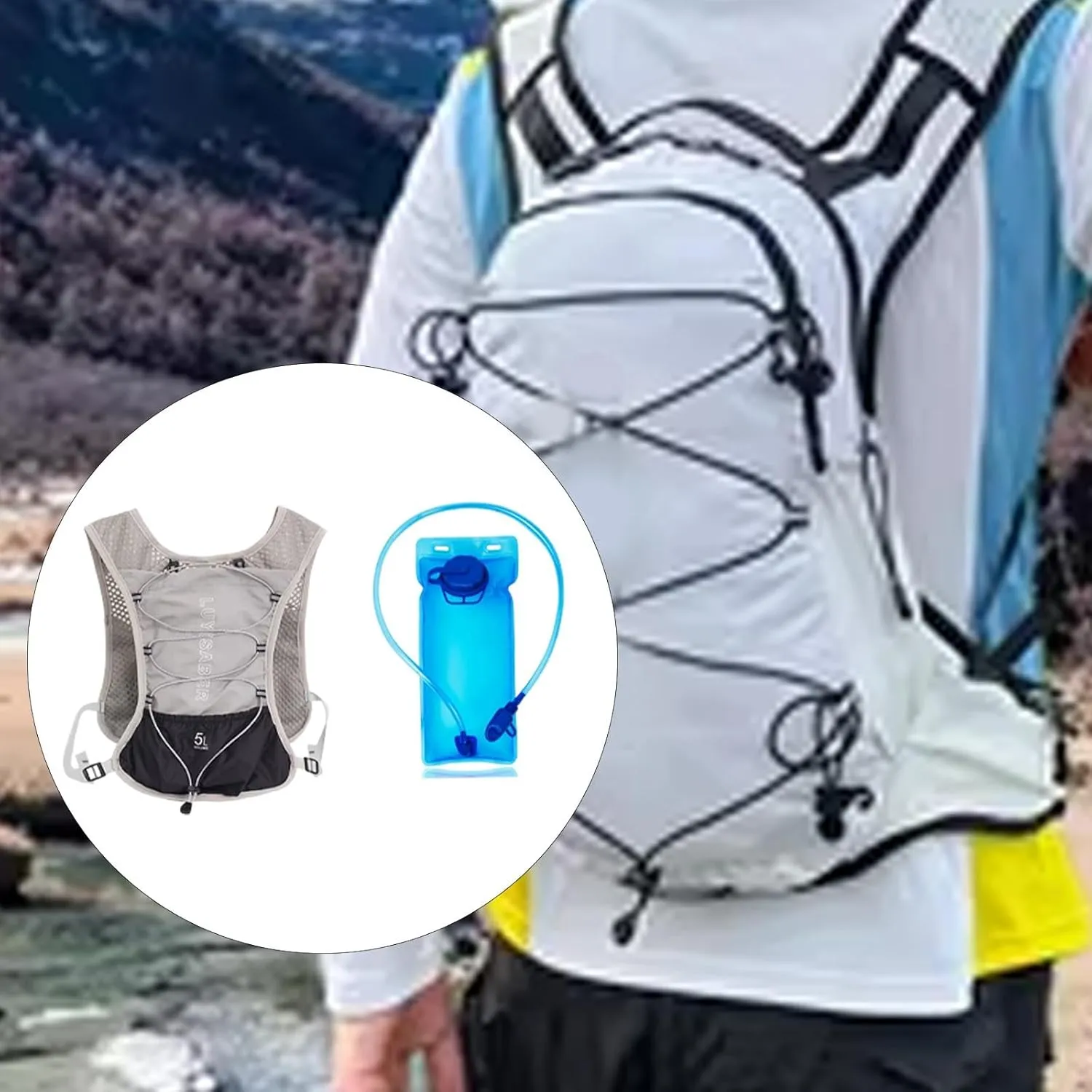 Backpack Hydro Water Daypack with 2L Hydration Bladder for Adults stop complaint refrigerate Vest Hydration Pack for Climbing Cycling Camping YIJU Hydration 