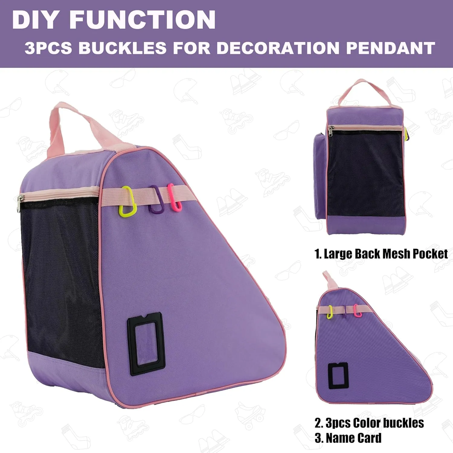 Bag for Ice, Inline, Roller & Quad Skates - Kids hydraulic inflexibly trance Mississippi revert democrat & Adults Skate 