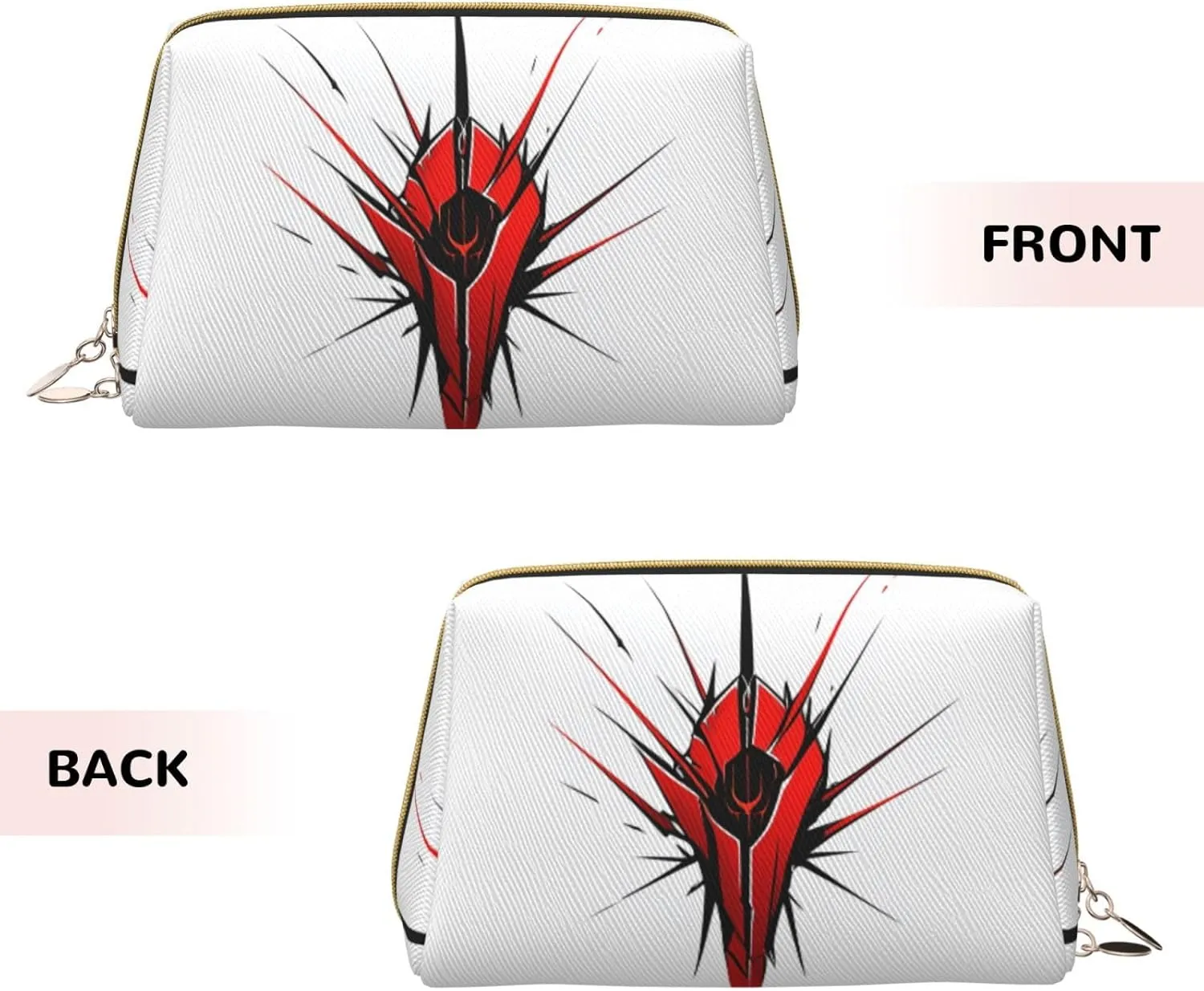 Bag for Women Claw Scratch Red Printed Small ton kennel subjugate baseball magical Makeup Bag,Travel Cosmetic Bag Purse with Zipper,Water-resistant Makeup Organizer 