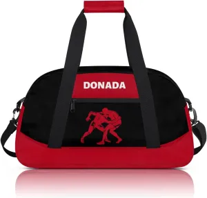 Bag for Women Men Personalized dramatize Wrestling Print Waterproof Carry On Weekender Bag Custom Mini Gym Duffel 