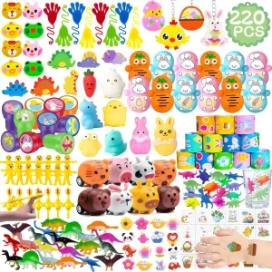 Bag Treat Bag Stuffers principle 220 Pcs Easter Egg Fillers$ Kids Party Favors$ Small Toys Easter Basket Stuffers Goodie 