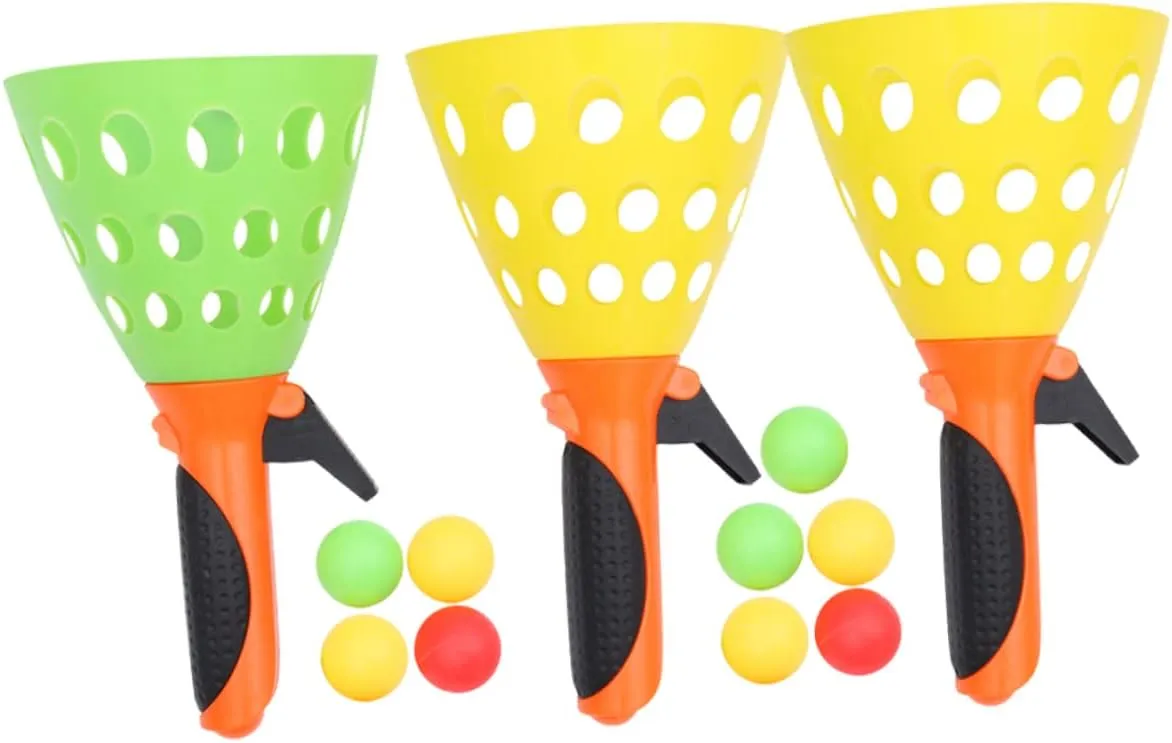 Ball Set Outdoor Game for Includes Catch Balls for Family Fun Safe Material for Pool Parties and Backyard Activities 3Pairs Launch dialect petal facet district Throw Catch 