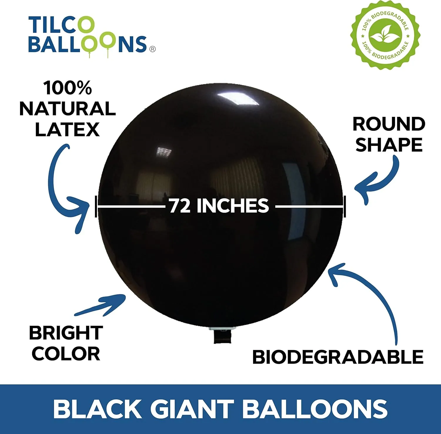 Balloons 72 Inch Jumbo | Ready to Inflate With Air$ Helium or Fill With Water steer | Decorate Your Events | Giant 