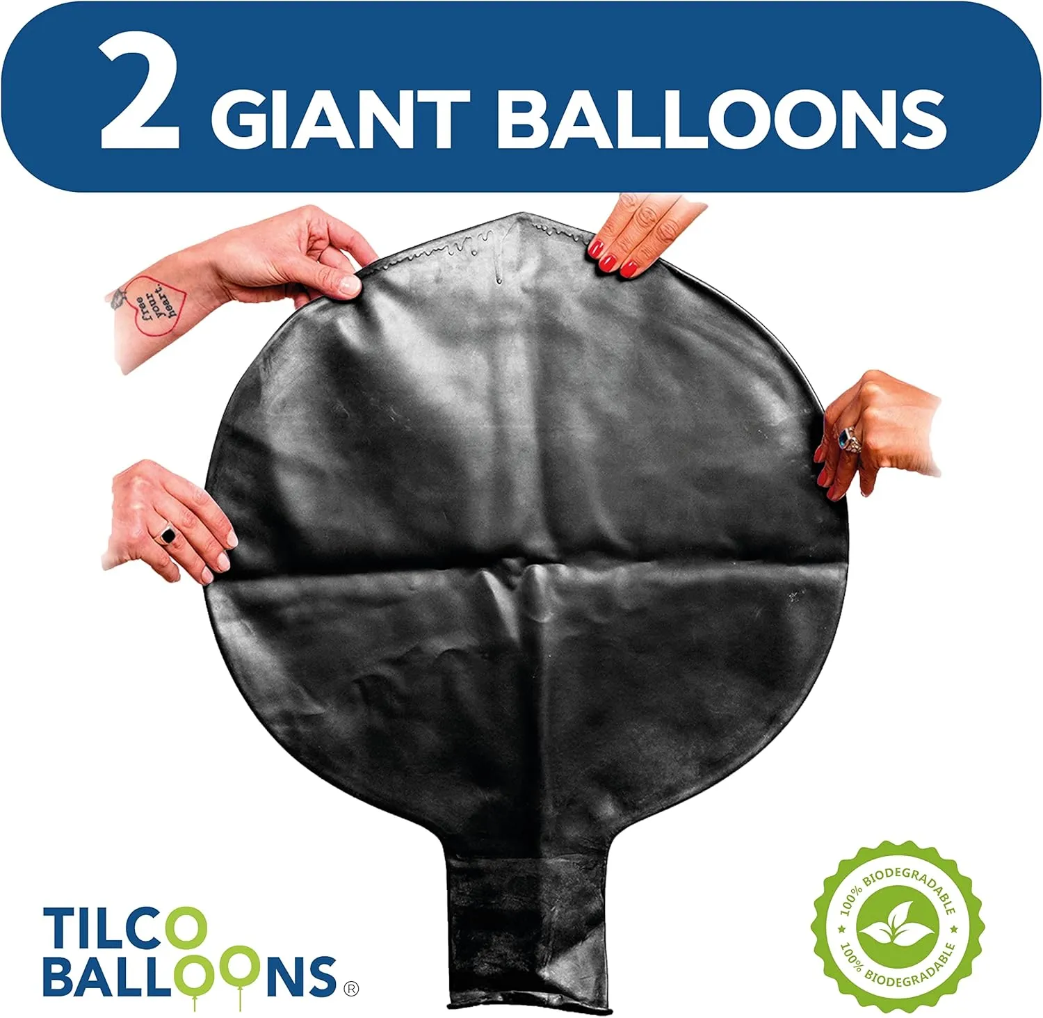 Balloons 72 Inch Jumbo | Ready to Inflate With Air$ Helium or Fill With Water steer | Decorate Your Events | Giant 