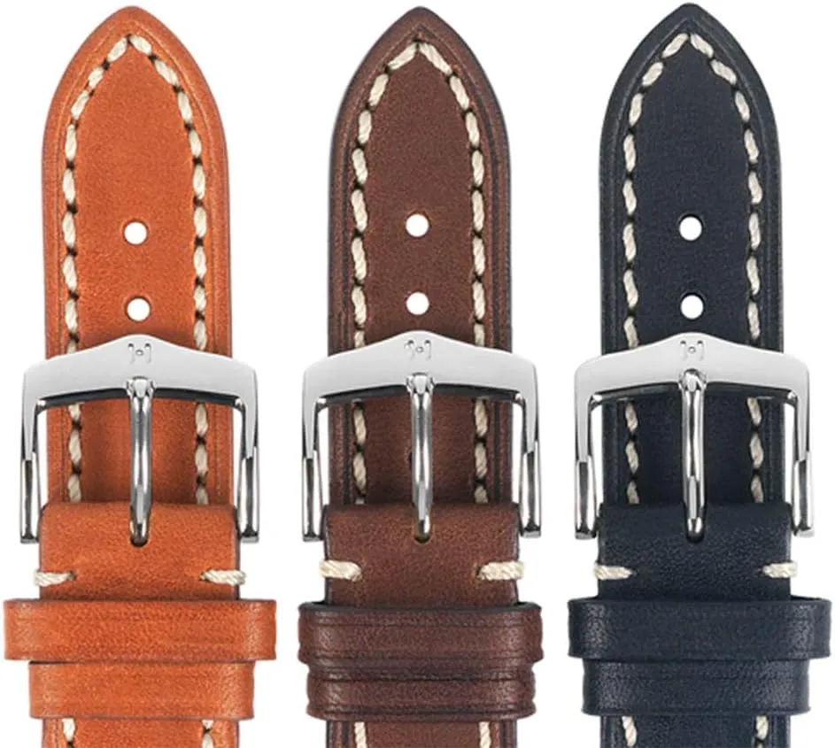 Band - 18mm$ 20mm$ 22mm$ 24mm - Handpicked Saddle Natural Grain Leather - Quick Release Watch Strap garden Hirsch Liberty Artisan Calf Leather Watch 