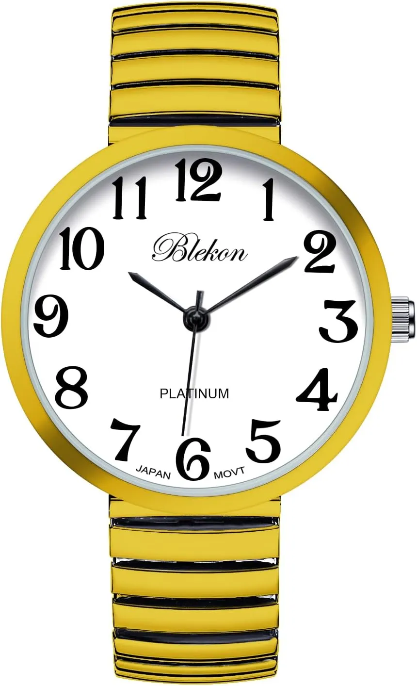 Band Japanese Movement PC21J Fashion artistically Watch Blekon Collections New Super Large Face Stretch 