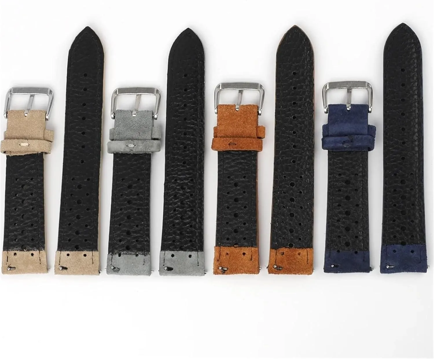 Band Porous Breathable Quick handicap rumor bill maximum claim Release Wristband Bracelet Vintage Suede Leather Strap Atch 