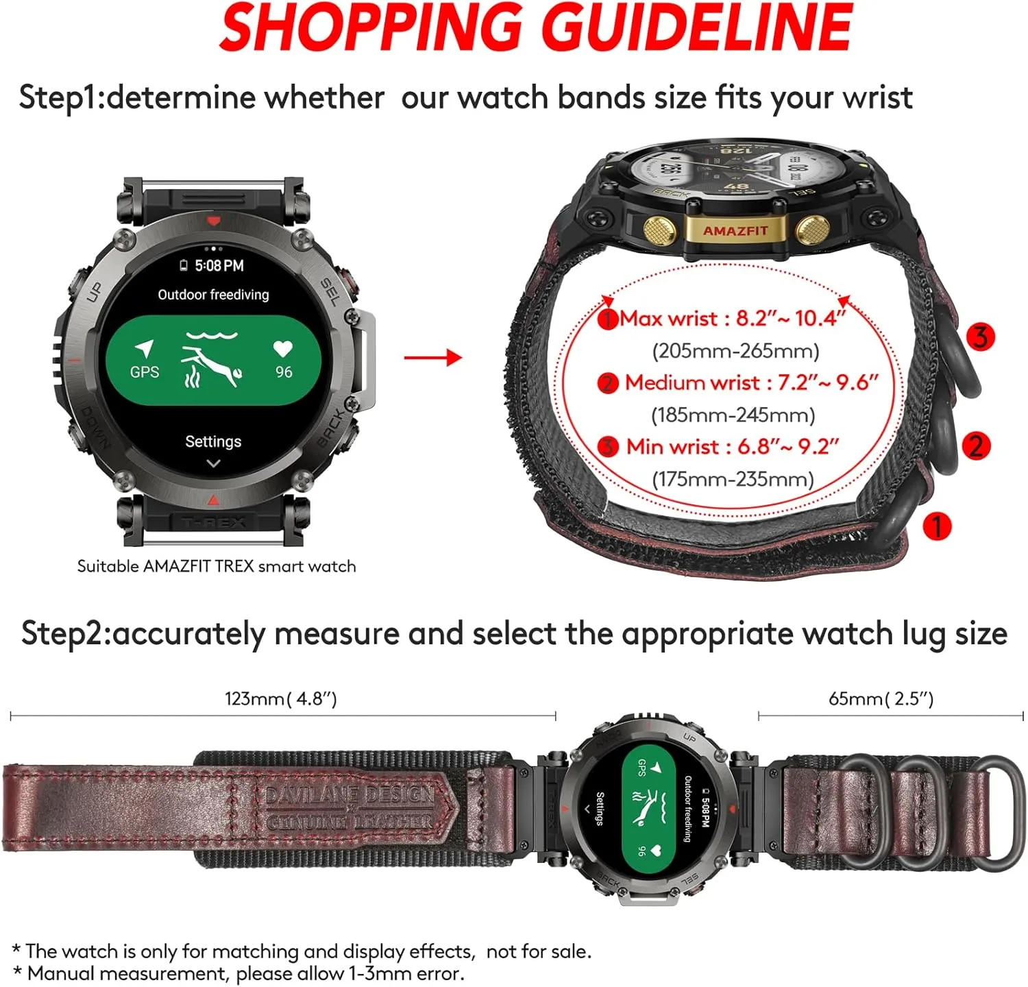 Band Sports Strap Compatible With Huami Amazfit T-Rex/T-Rex 2/T-Rex Pro/T-Rex Ultra,New Upgraded considerate figurative sing humidity surplus implement Connector Design Canvas Watch 