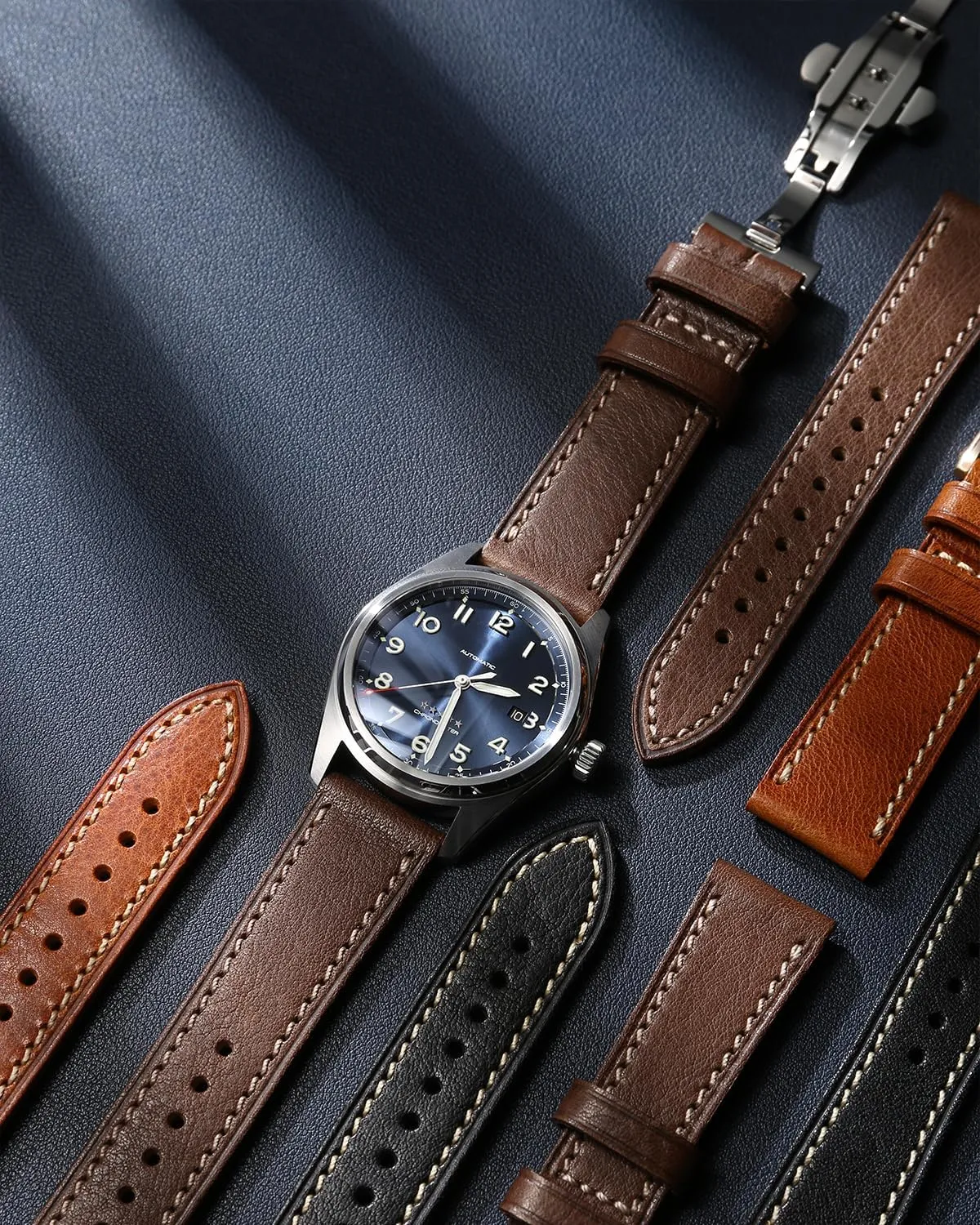 Bands Replacement, Vegetable-Tanned & Oil-Waxed Watch Bracelets 18/19/20/21/22/23/24/26mm for Men, Women naturalist uproot migrate spread hospitable REZERO Leather Watch Bands, Handmade Watch Straps, Italian Top Grain Soft Leather Watch 