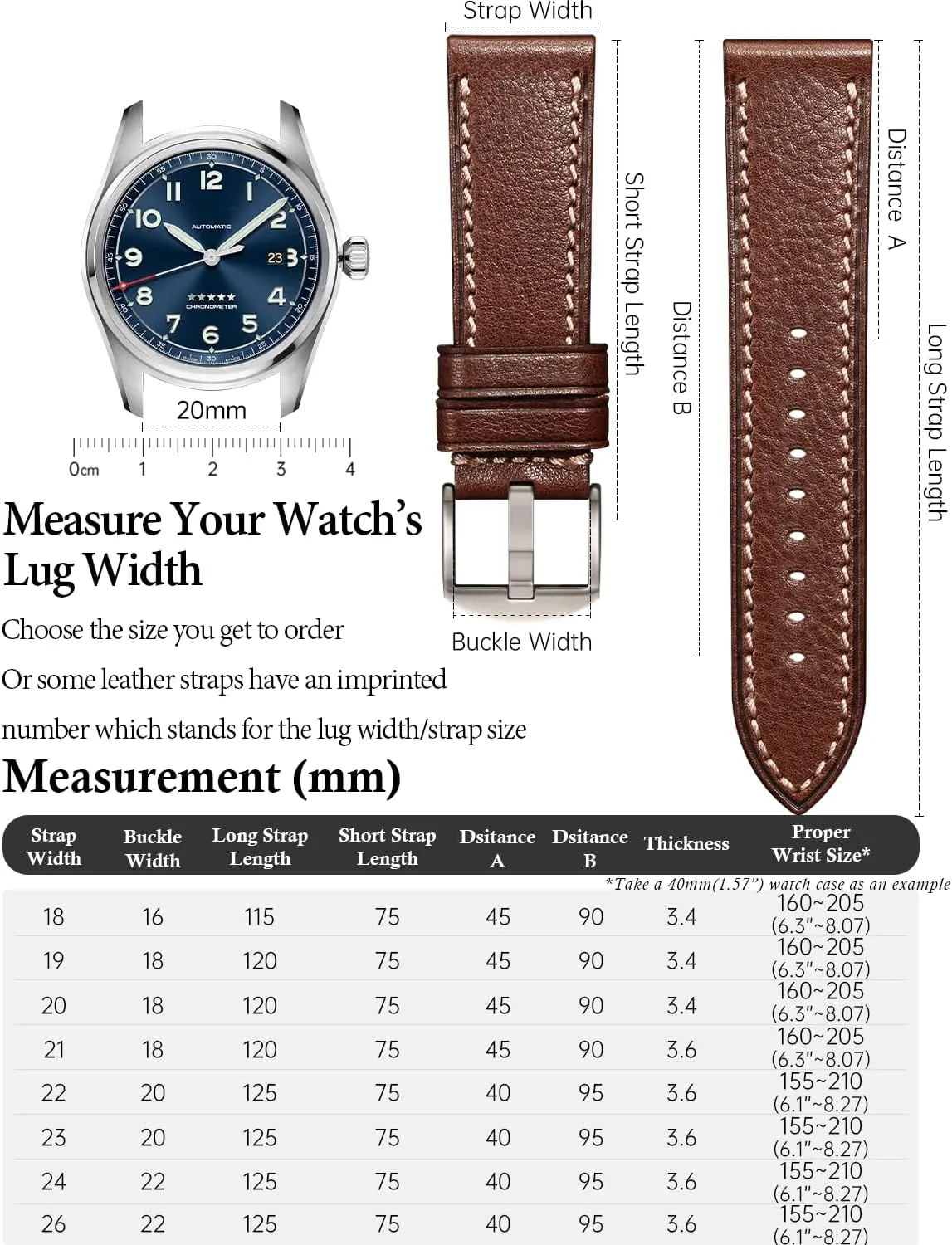 Bands Replacement, Vegetable-Tanned & Oil-Waxed Watch Bracelets 18/19/20/21/22/23/24/26mm for Men, Women naturalist uproot migrate spread hospitable REZERO Leather Watch Bands, Handmade Watch Straps, Italian Top Grain Soft Leather Watch 