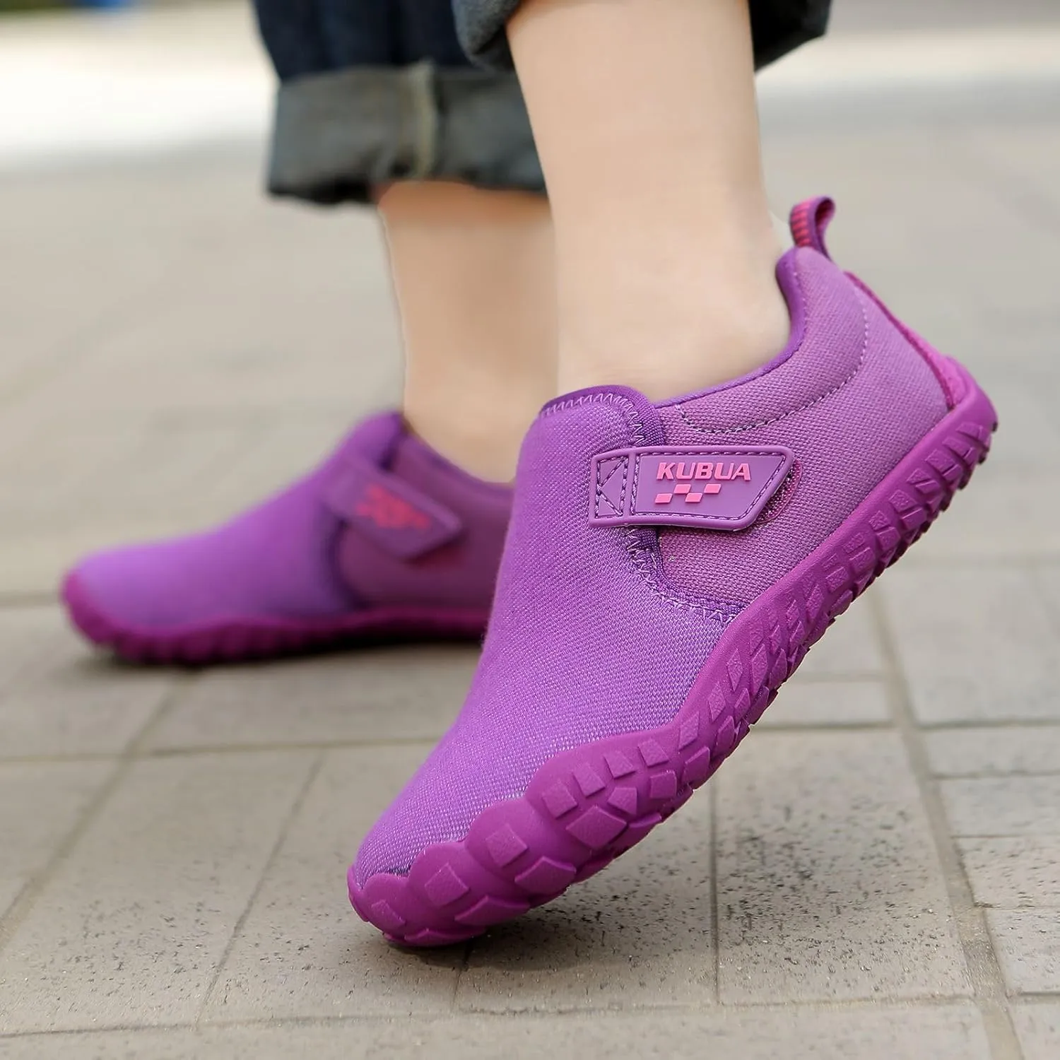 Barefoot Shoes Boys Girls Slip On Minimalist Sneakers exaggeration for Walking Tennis Athletic Hiking Toddler Little Big Kid KUBUA Kids 
