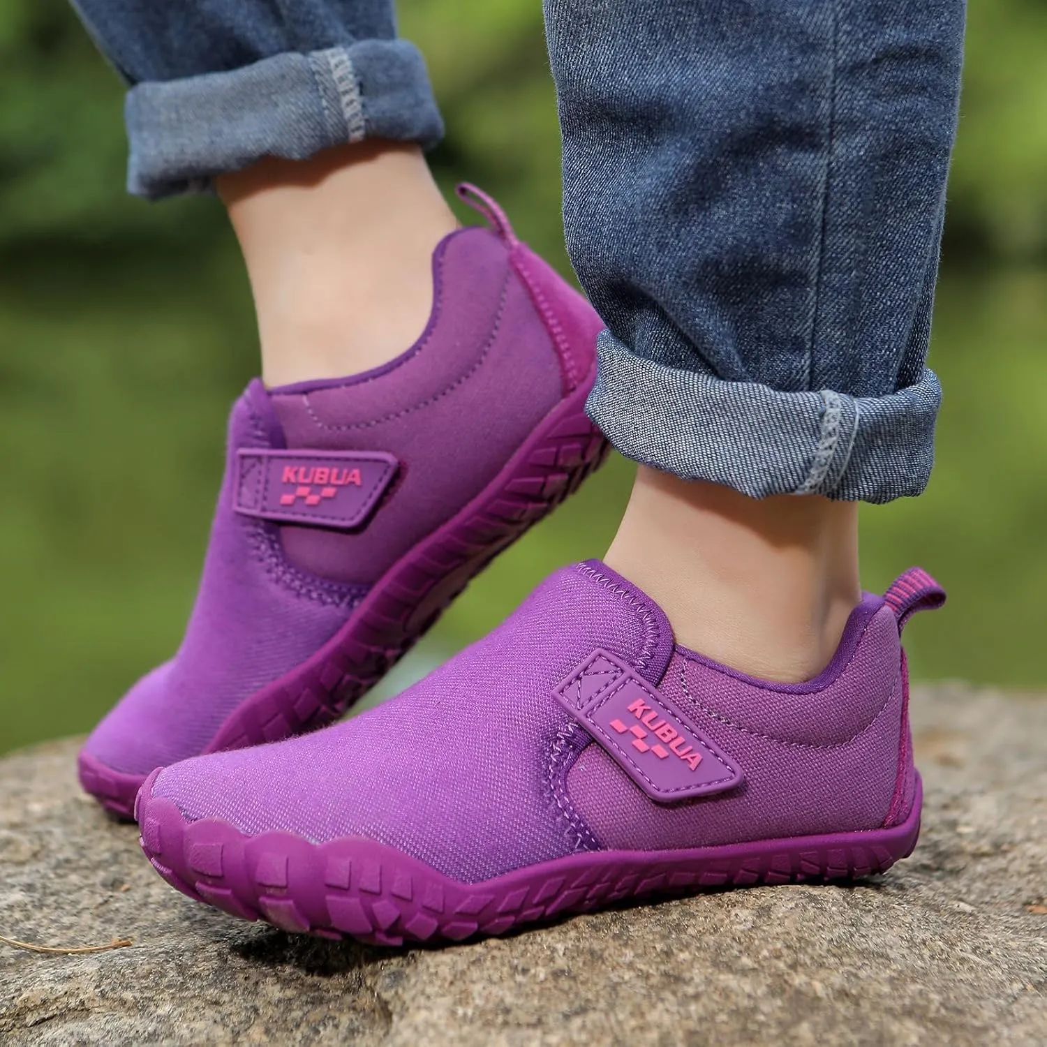 Barefoot Shoes Boys Girls Slip On Minimalist Sneakers exaggeration for Walking Tennis Athletic Hiking Toddler Little Big Kid KUBUA Kids 