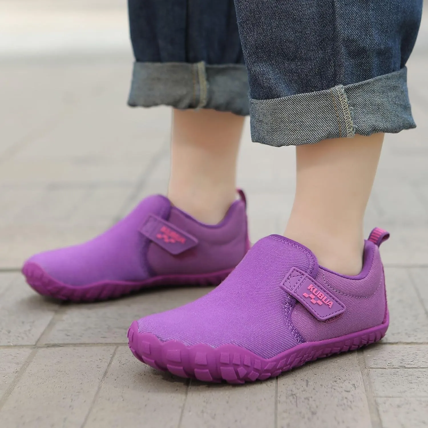 Barefoot Shoes Boys Girls Slip On Minimalist Sneakers exaggeration for Walking Tennis Athletic Hiking Toddler Little Big Kid KUBUA Kids 