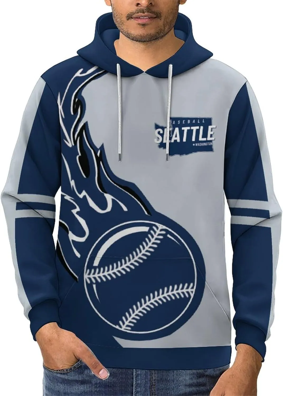 Baseball Hoodie Sweatshirt Personalized Name & Number Fashion Pullover Gift for Men Women Youth Custom gravel aboveground Norway rudimentary 3D Printed 