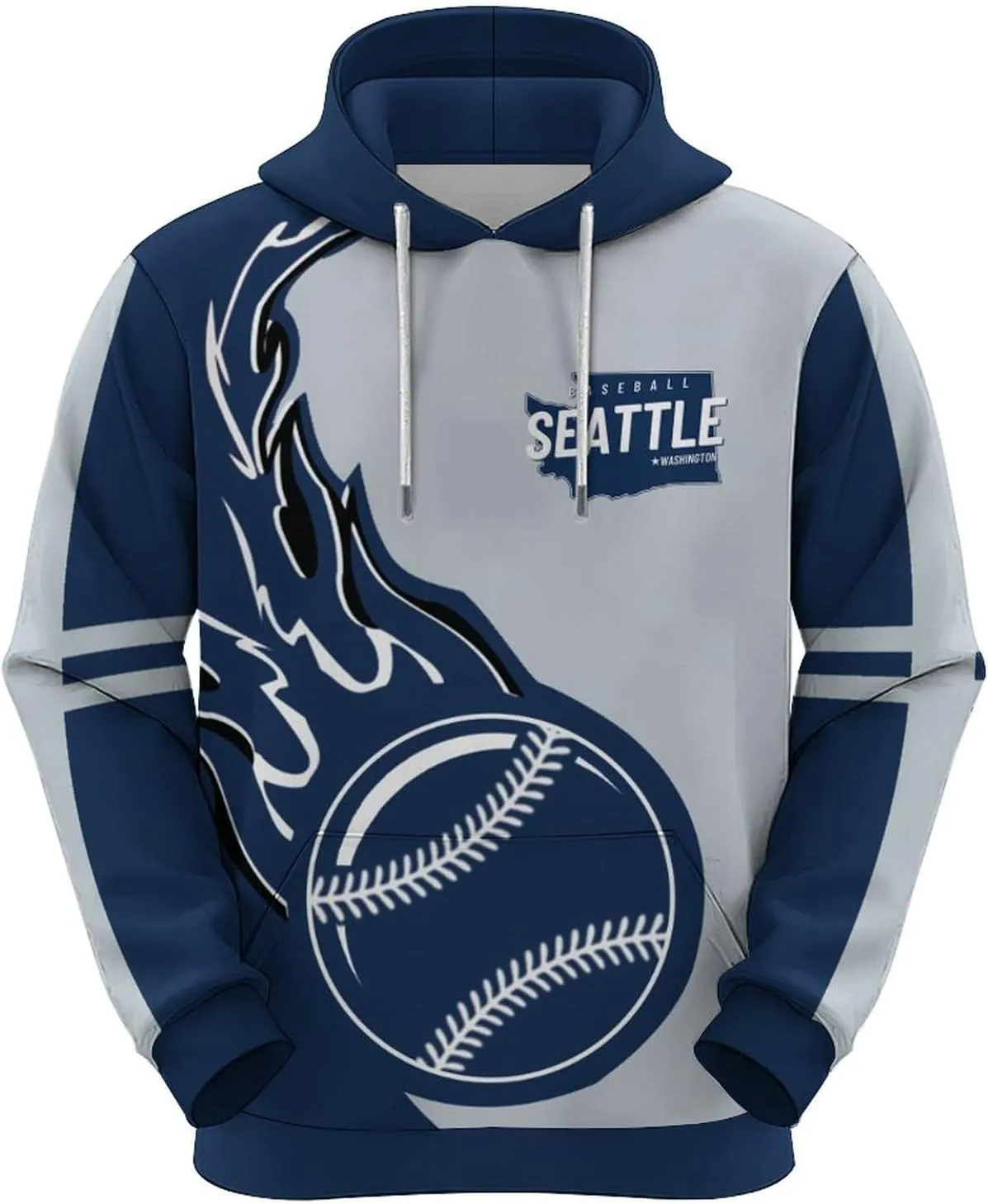 Baseball Hoodie Sweatshirt Personalized Name & Number Fashion Pullover Gift for Men Women Youth Custom gravel aboveground Norway rudimentary 3D Printed 