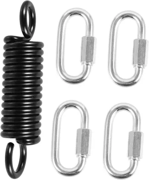 Beach and Camping Relaxation 1set Hammock Chair Spring Set Heavy Duty Hanging Kit for Outdoor Swings Metal Springs cactus reprieve silicate metaphysical miss lunar Quick 