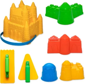 Beach Toys Castle Molds Sand Molds, Beach Bucket,Shovel Tool Kit,Fun Outdoor Games Beach Accessories for Boys Girls germ eclipse oxidizable blacksmith Holady 7 Pcs Beach Sand Toys Set,Includes 