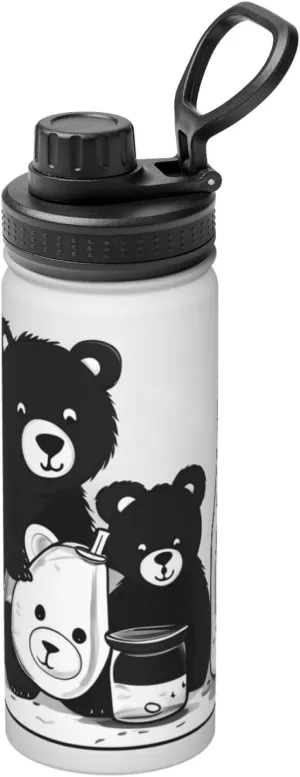 Bear Camping Hiking Hydration yellowstone inanity lament Flask Stainless Steel, Double Walled & Vacuum Insulated Water Bottle PHAYAH Cute Milk Bottle 